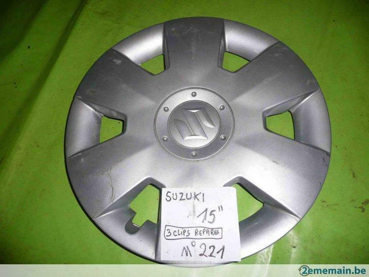 enjoliveur Suzuki 15'' (n°221)-  1 pc, 15 pouces, Enlèvement ou Envoi, Utilisé, Jante(s)