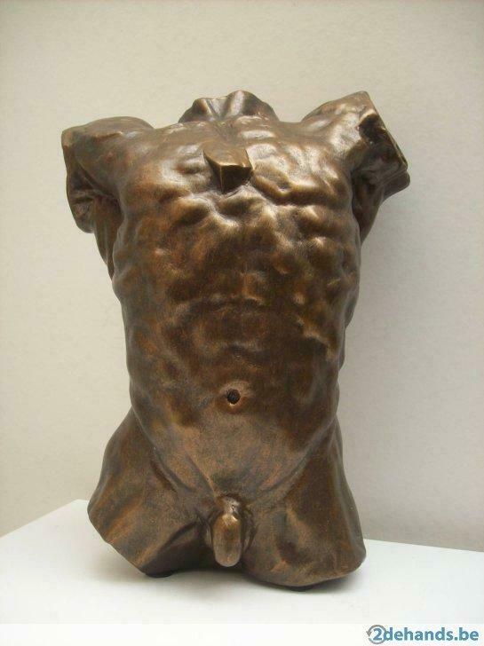 "Torse" en résine synthétique d'après Auguste Rodin., Enlèvement