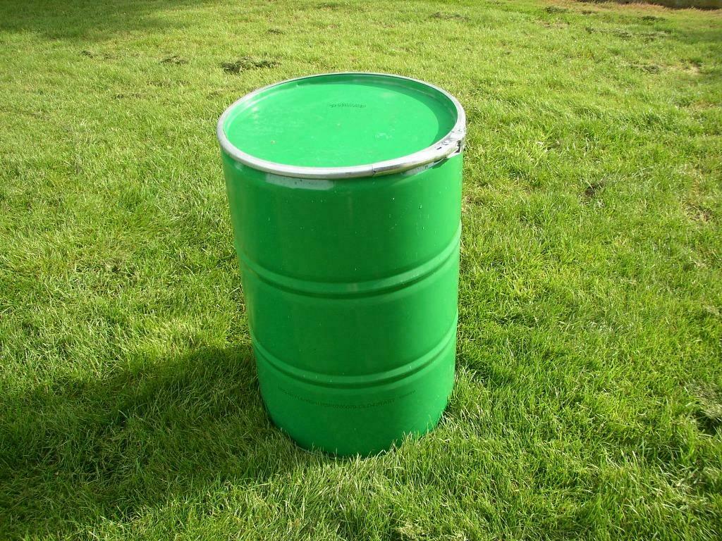 Mooie groene ijzeren vaten in zo goed als nieuwstaat!, Enlèvement ou Envoi, Comme neuf