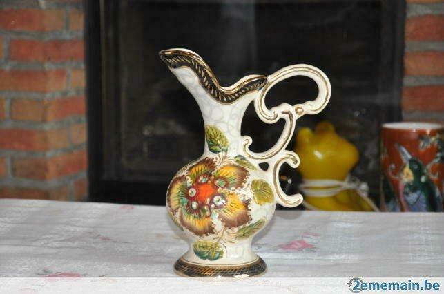 bequet vase cruche grosse fleur, Enlèvement ou Envoi, Utilisé