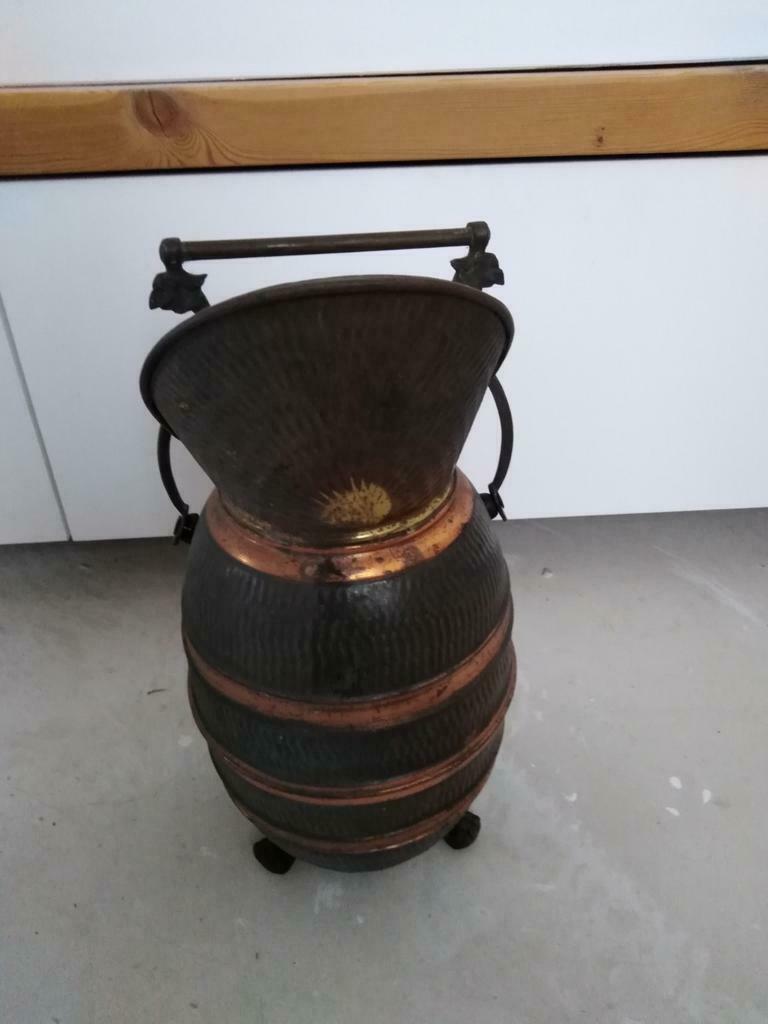 Koperen kolenkit op 3 voetjes, Antiek en Kunst, Antiek | Brons en Koper, Ophalen