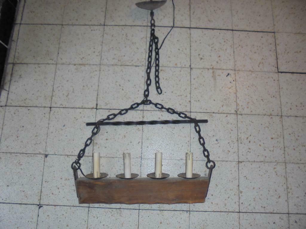 Rustieke luster met eiken stuk, Ophalen, Gebruikt, Overige typen