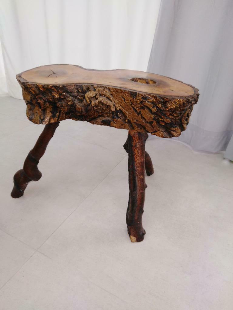 Très originale et unique petite table Nature en bois, Antiek en Kunst, Antiek | Meubels | Tafels, Ophalen of Verzenden