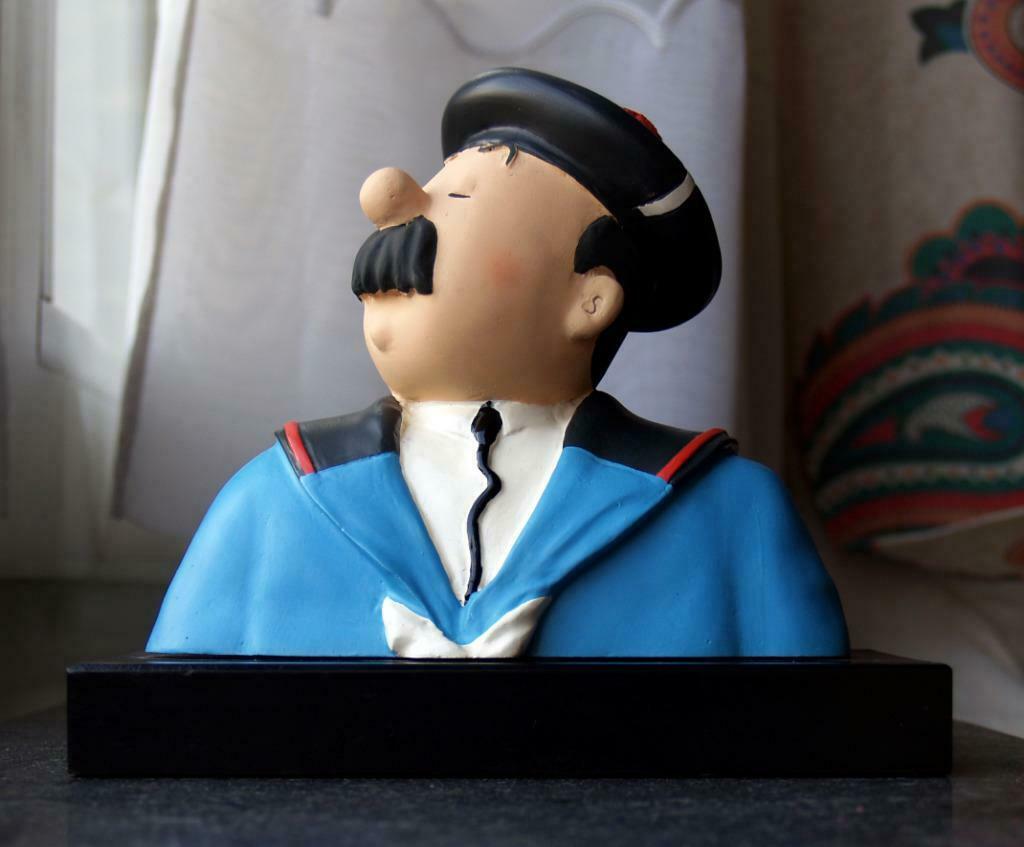 Leblon Delienne - Buste Dupond Marin, Collections, Enlèvement ou Envoi, Tintin, Comme neuf, Statue ou Figurine