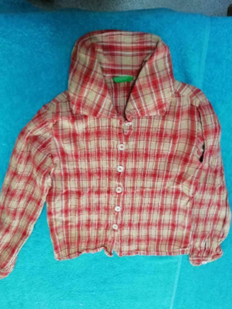 Débardeur manches longues Benetton 6 ans, Enlèvement ou Envoi, Chemise ou Chemisier, Utilisé, Benetton