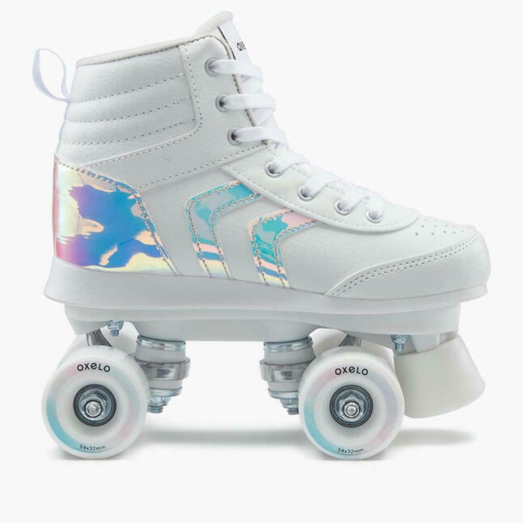 ROLLER JUNIOR BLANC holographic Pointure 38, Enlèvement ou Envoi