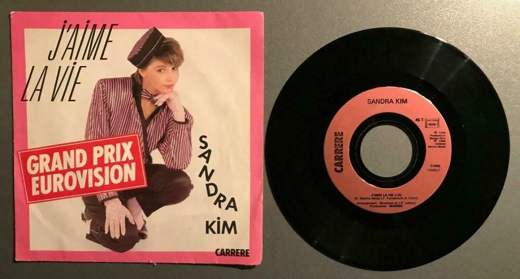 Vinyle de Sandra Kim . - Grand prix Eurovision -, Cd's en Dvd's, Vinyl Singles, Ophalen of Verzenden, Overige genres, Single