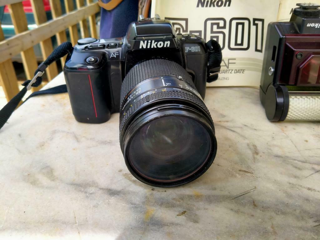 Nikon 601 AF Fototoestel analoog +flitser en toebehoren, Ophalen of Verzenden, Gebruikt, Spiegelreflex, Nikon