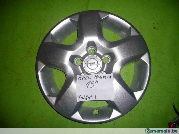 enjoliveur Opel 15'' type Meriva (n°209)  1 pc, Auto-onderdelen, Banden en Velgen, Velg(en), 15 inch, Gebruikt, Ophalen of Verzenden