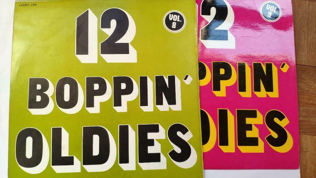 Set 12 Boppin' Oldies vol. 5 7 8 9 zeldzame popcorn elpee, Cd's en Dvd's, Vinyl | Overige Vinyl, Ophalen of Verzenden, 12 inch