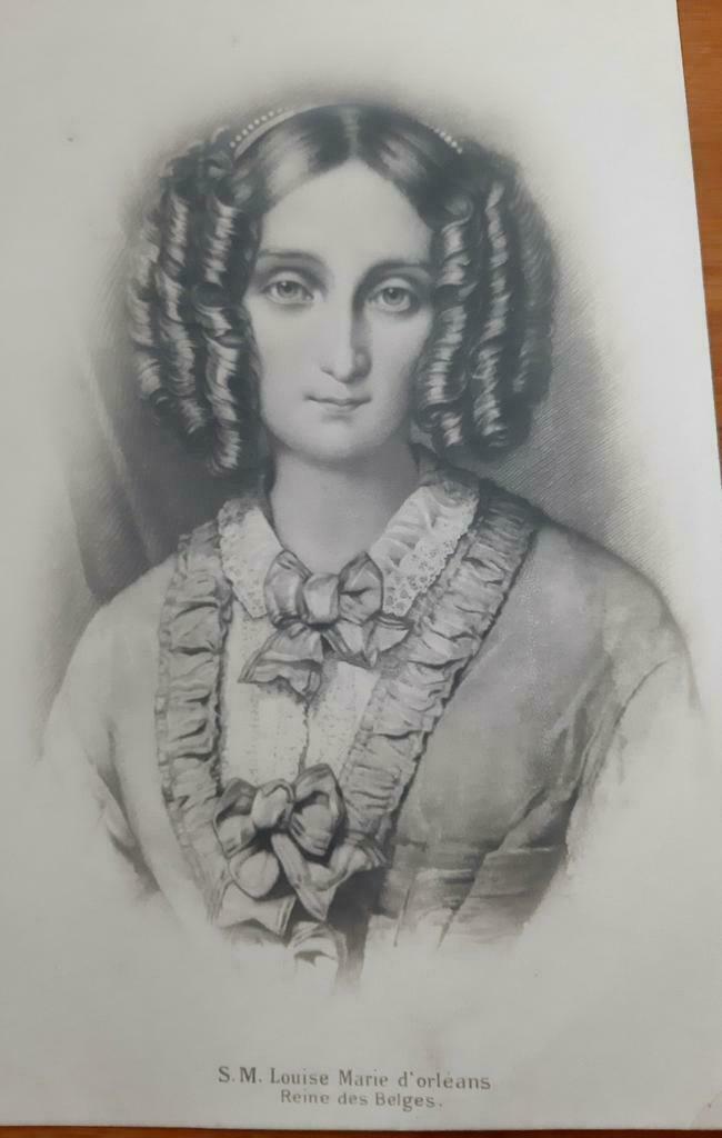 Postkaart Koningin Louise Marie, Ophalen of Verzenden, Gebruikt, Kaart, Foto of Prent