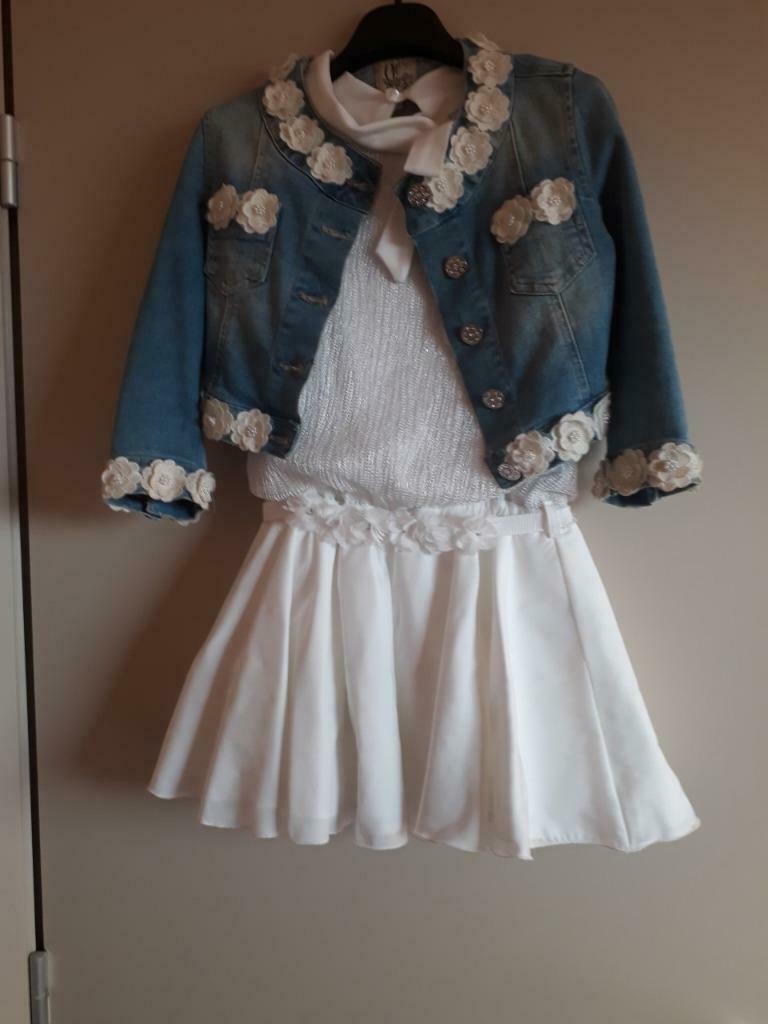 Te koop Eerste Communie kledij meisje, Enlèvement, Comme neuf, Fille, Ensemble