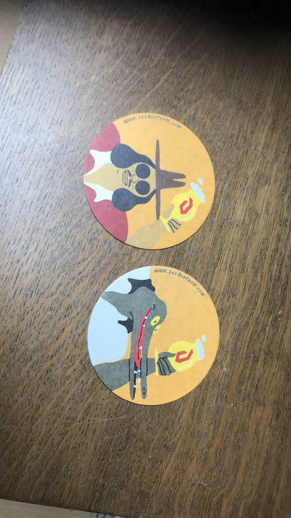 Duvel Berthom bierkaartjes, Verzamelen, Glas en Drinkglazen, Ophalen of Verzenden, Nieuw