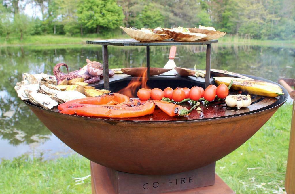Anneau de gril, barbecue, plancha, bol à feu, cuisson extéri, Enlèvement ou Envoi, Neuf, Co-Fire, Avec accessoires