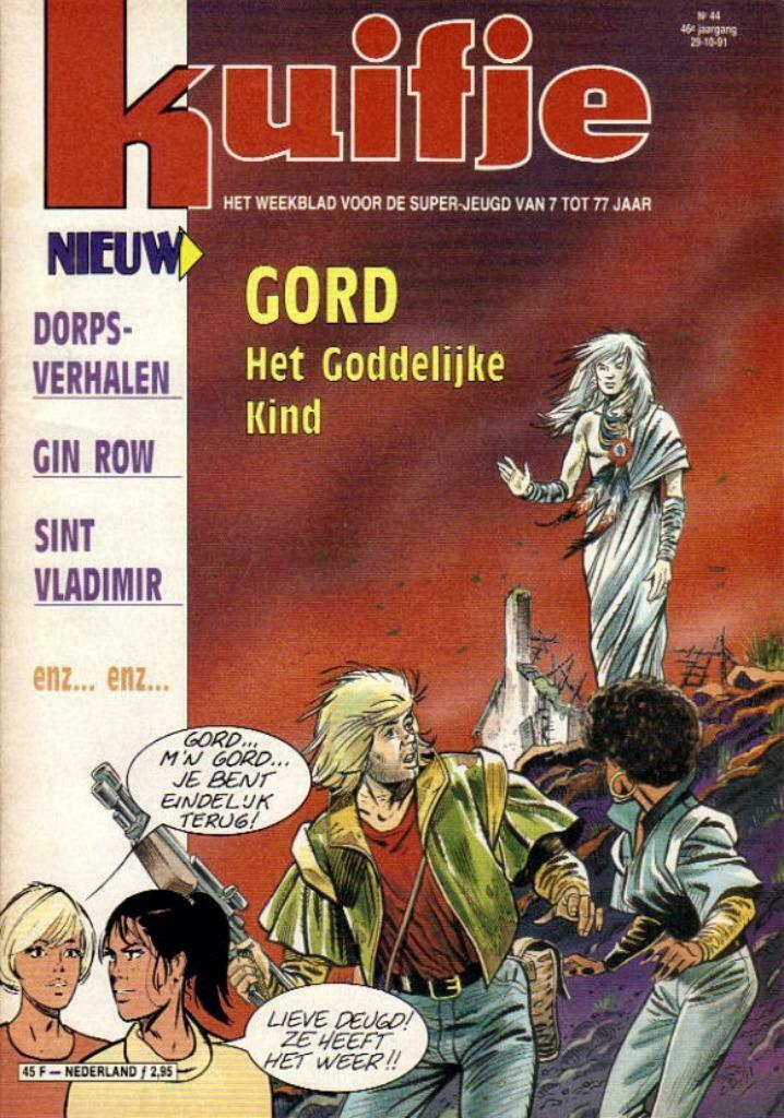 Weekblad Kuifje van 29-10-1991, 46ste Jaargang, Nummer 44, Gelezen, Europa, Ophalen of Verzenden, Meerdere comics