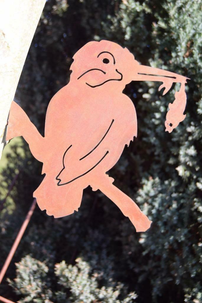 Superbe martin pecheur en fer forgé à fixer, Tuin en Terras, Tuinwanddecoratie, Ophalen, Nieuw