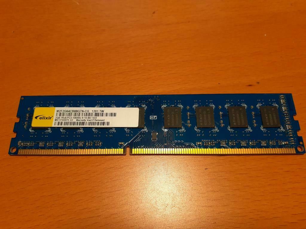 2 Gb de RAM 1Rx8 DDR3 10600U 1333, Informatique & Logiciels, Mémoire RAM, Enlèvement ou Envoi, DDR3, Utilisé, Desktop