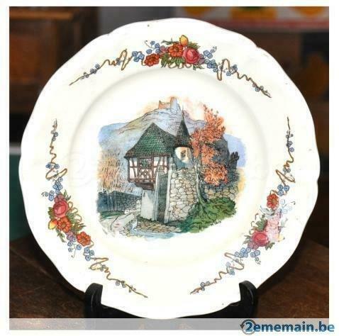 assiette sarreguemines obernai, Antiquités & Art, Enlèvement ou Envoi