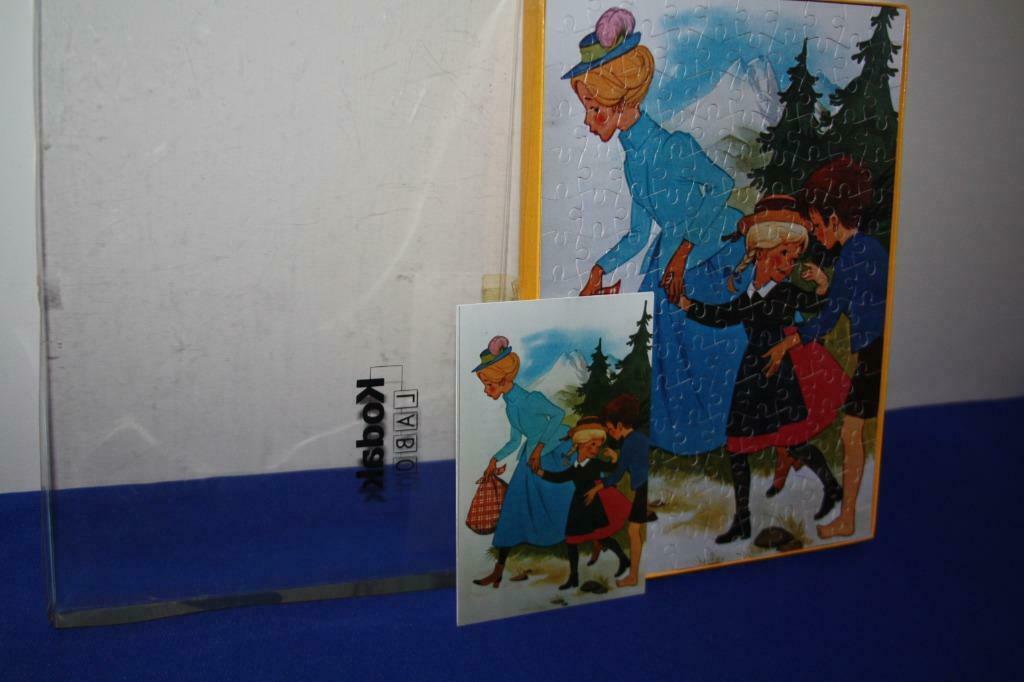Oude reclame puzzel Kodak labo ( Dag en Heidi ), Verzamelen, Ophalen of Verzenden, Zo goed als nieuw, Overige typen