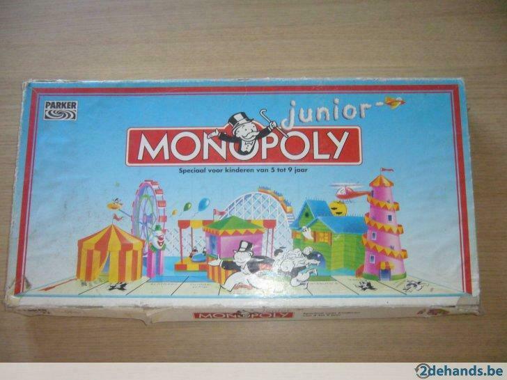 Junior Monopoly spel - Parker, Hobby en Vrije tijd, Ophalen, Gebruikt
