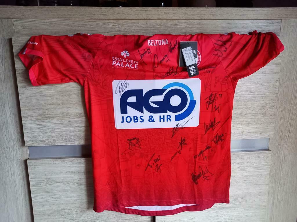 Kvk kortrijk thuisshirt 2021 2022. Getekend door spelers., Sport en Fitness, Voetbal, Maat XL, Ophalen of Verzenden, Nieuw