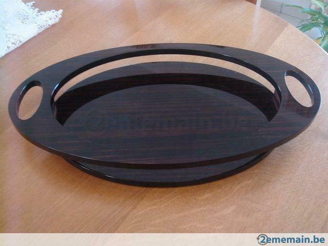 Plat apéritif en bois laqué, Maison & Meubles, Neuf