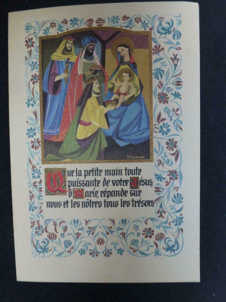 ancienne carte de Noël O Mère, comblée en ce jour béni de No, Collections, Envoi, Non affranchie, (Jour de) Fête