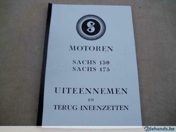 Sachs 150-175 handleiding + wisselstukkenboek+handboek, Ophalen of Verzenden