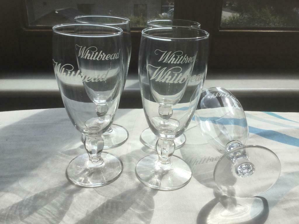 Brouwerij bierglazen Whitbread, Collections, Marques de bière, Enlèvement ou Envoi, Comme neuf, Verre ou Verres, Autres marques