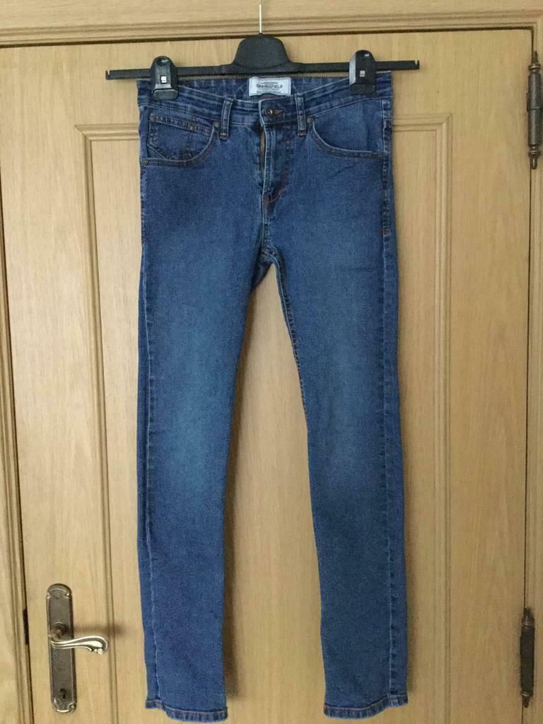 Pantalon Springfield Jeans Slim-W26-CN 165 / 68A-très bon, Enlèvement ou Envoi, Comme neuf, Autres tailles, Bleu