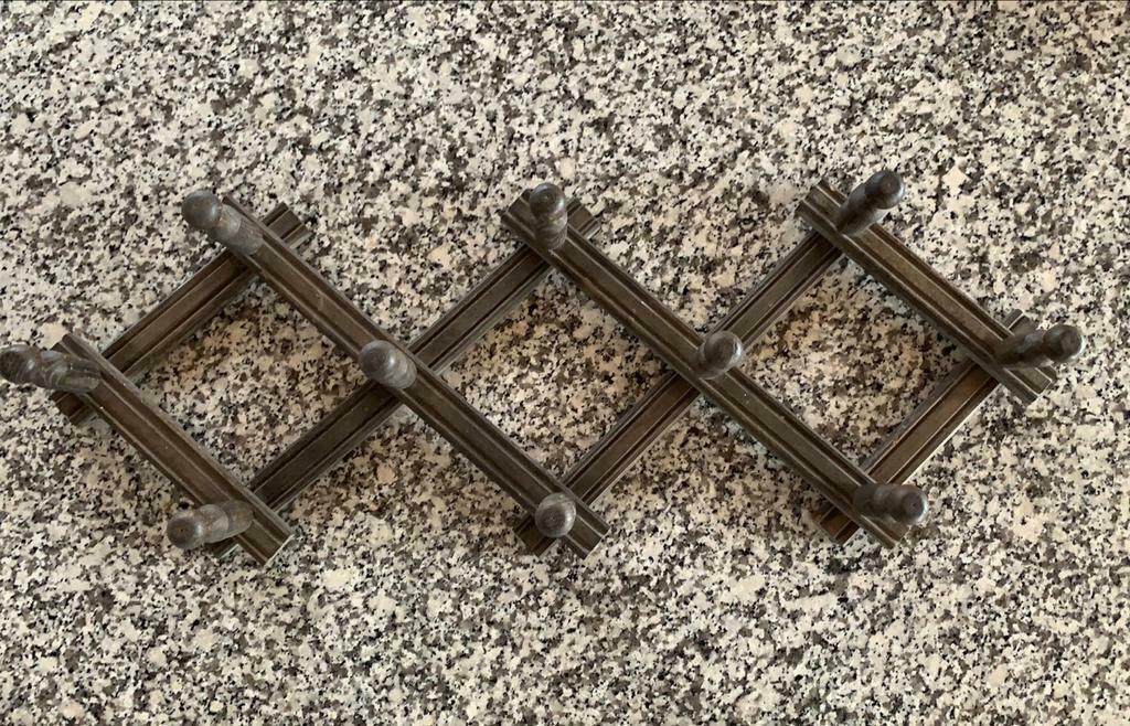 Porte-manteau coulissant en bois., Enlèvement ou Envoi, Utilisé, Bois