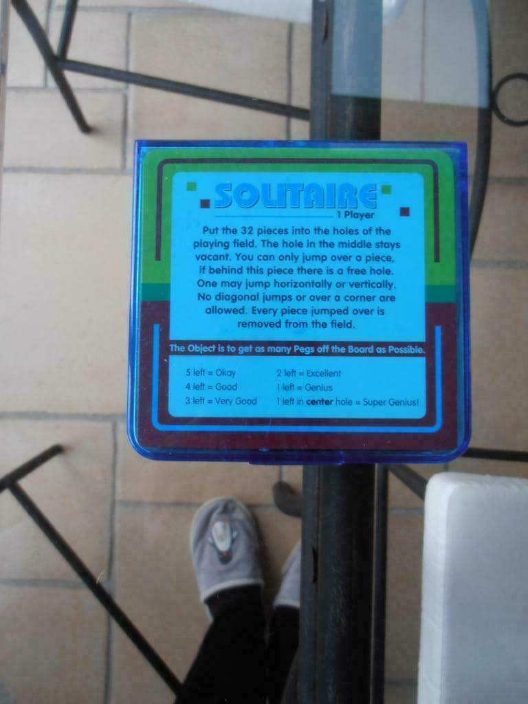 Jeu de voyages "Solitaire" WT – 1 joueur (vintage), Enlèvement ou Envoi, Utilisé, Autres types