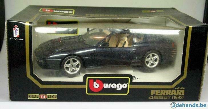Ferrari 456 GT 1/18 Burago, Hobby & Loisirs créatifs, Modélisme | Voitures & Véhicules, Enlèvement ou Envoi, Utilisé, Plus grand que 1:32