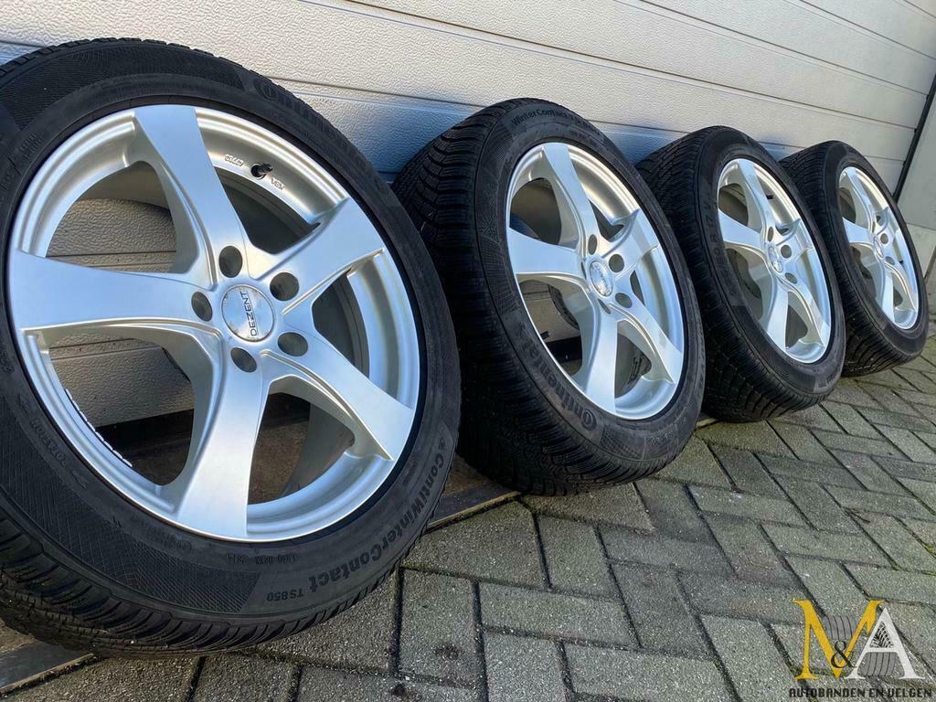 17 inch Audi/Skoda/VW velgen + winterbanden winterset, Gebruikt, Banden en Velgen, 17 inch, Personenwagen