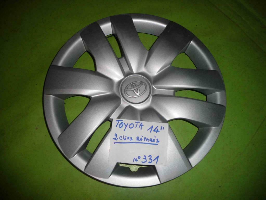 enjoliveur  Toyota 14"(n°331)1pc et  15'' (n°180)  1 pc, Autos : Pièces & Accessoires, Enlèvement ou Envoi, Utilisé, Jante(s)