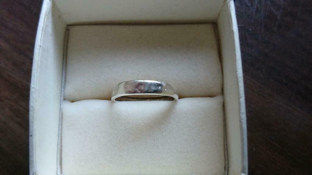 Alliance en argent, Bijoux, Sacs & Beauté, Enlèvement ou Envoi, Utilisé, Argent