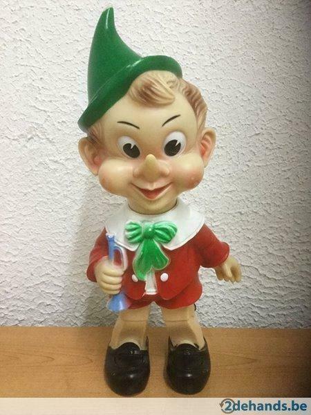 Prachtige vintage pieper Pinokkio. Gestempeld., Antiek en Kunst