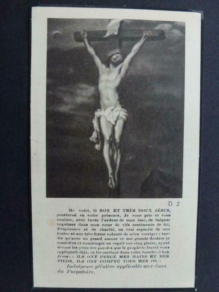 carte mortuaire Franssen Marie  Engelshoven 1857 + Héverlé, Envoi, Carte de condoléances