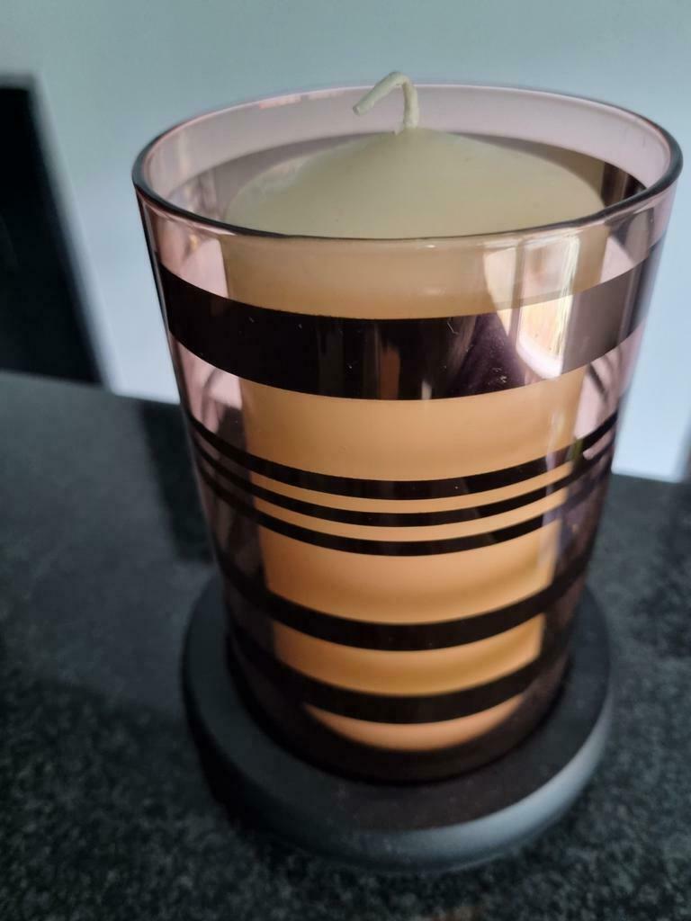 Glazen stolp!!, Huis en Inrichting, Woonaccessoires | Kandelaars en Kaarsen, Ophalen, Kaars