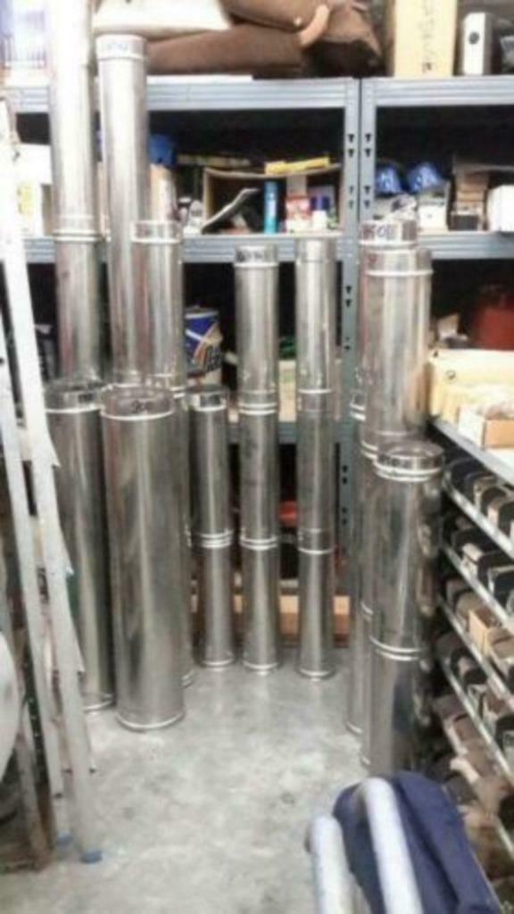 inox kachelbuizen of ventilatie buizen, Ophalen, Nieuw, Ventilator en Afzuiger