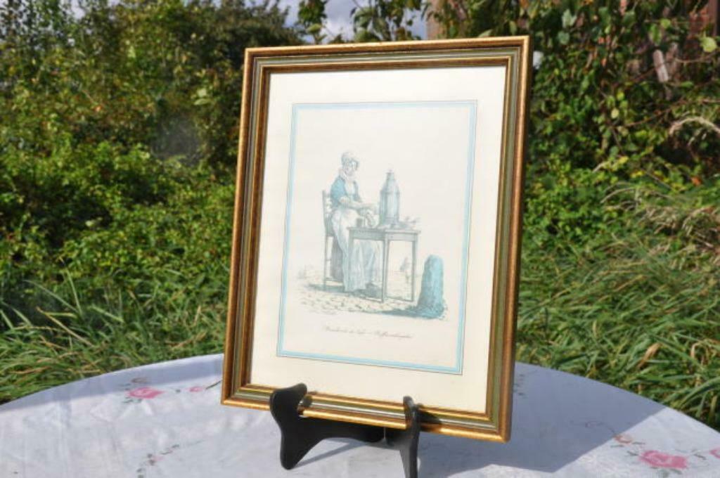 §  cadre gravure marchand de café  carle vernet (2), Antiquités & Art, Enlèvement ou Envoi