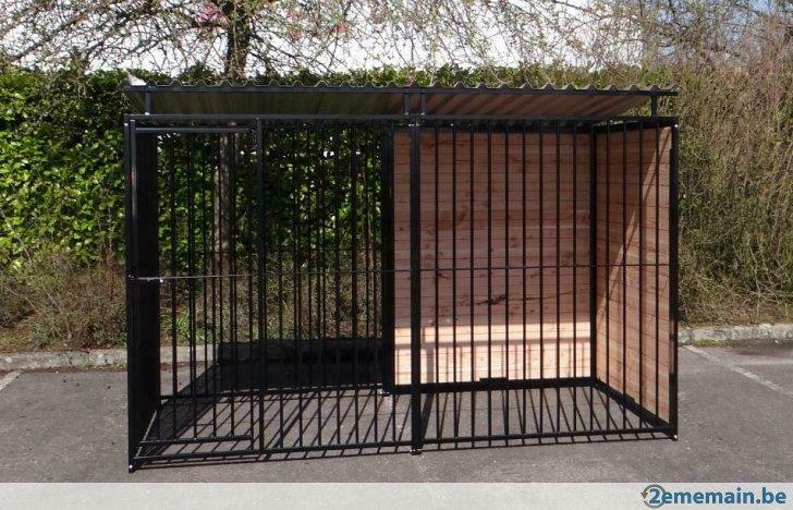 Chenil à barreaux + toit enclos chien parc chien chenil XXL, Animaux & Accessoires, Envoi, Neuf