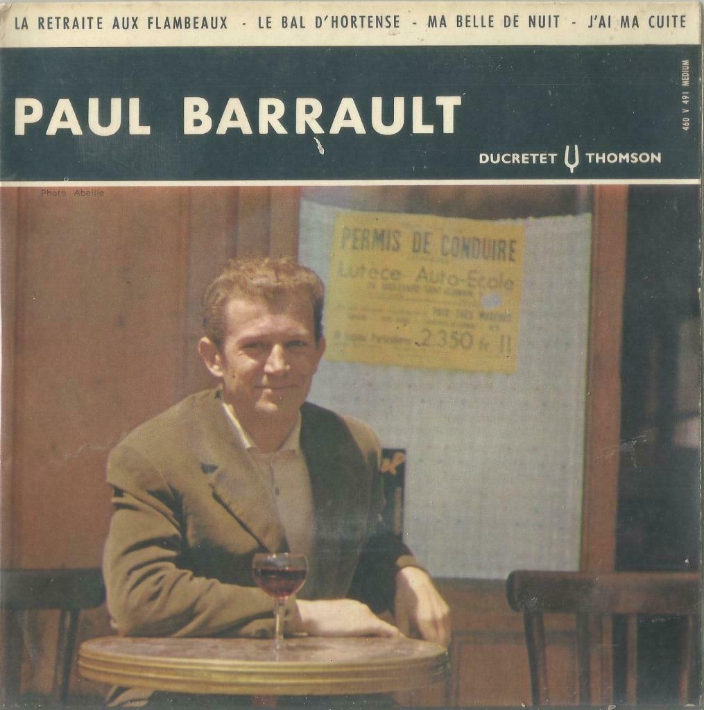 Paul Barrault – La retraite aux flambeaux / Le bal d’Hortens, Gebruikt, 7 inch, Ophalen of Verzenden, Pop