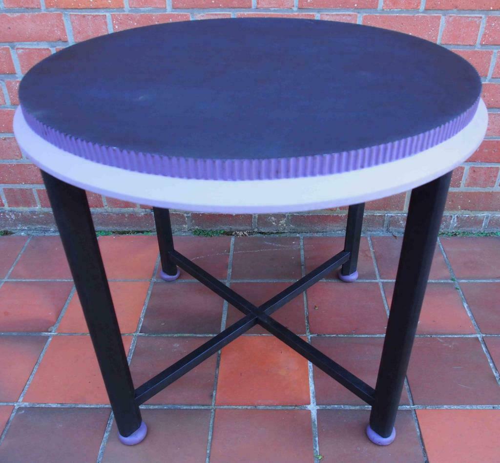 Table basse ronde De Coene art déco Decoene Frs, Courtrai, Maison & Meubles, 55 à 75 cm, Enlèvement ou Envoi, Rond, Comme neuf