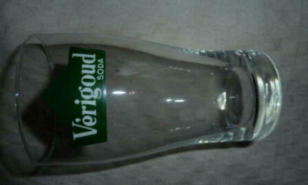 #A glas VERIGOUD Soda, Collections, Enlèvement ou Envoi, Utilisé, Verre à soda