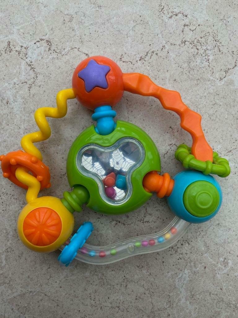 Shake'n play rattle/Speelrammelaar van B kids/Blue-Box, Ophalen of Verzenden, Zo goed als nieuw, Rammelaar, Met geluid