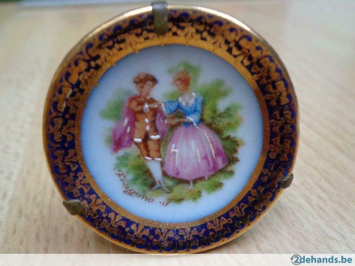 antiek miniatuur bordje Limoges