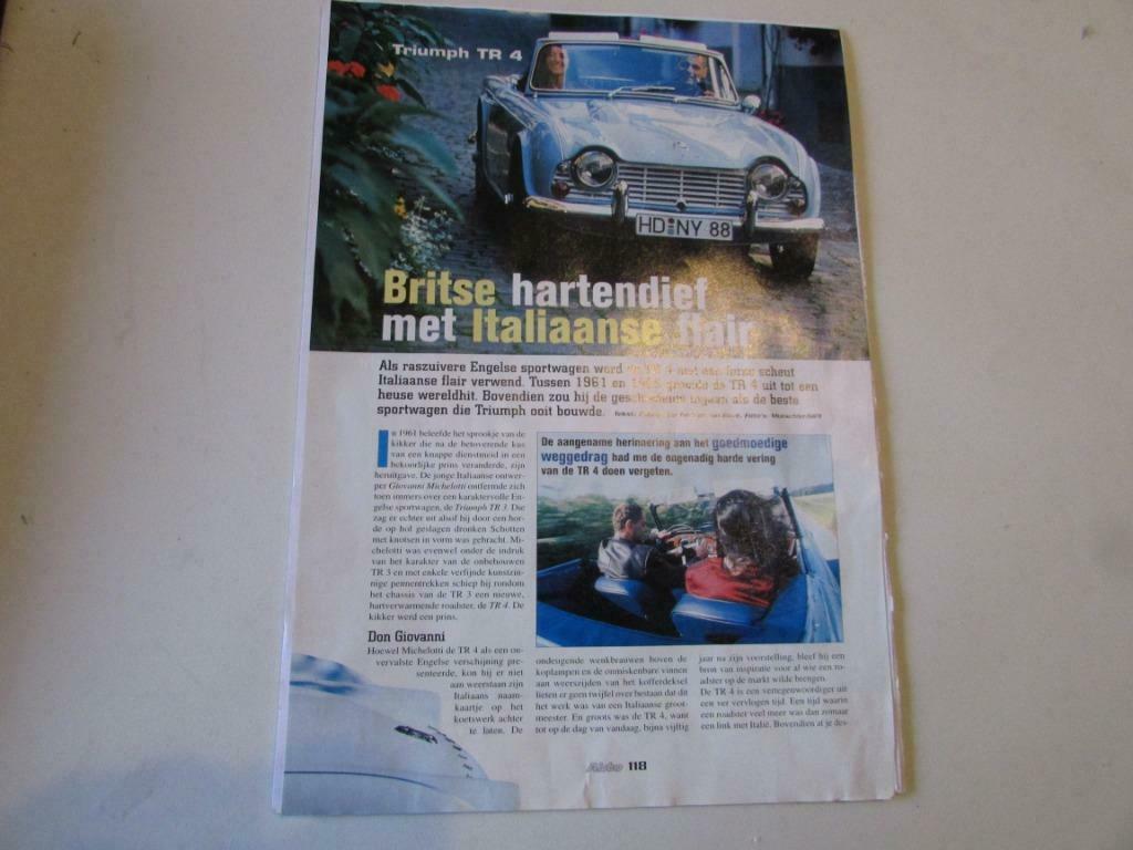Triumph TR 6, TR 4, Boeken, Tijdschriften en Kranten, Gelezen, Sport en Vrije tijd, Verzenden