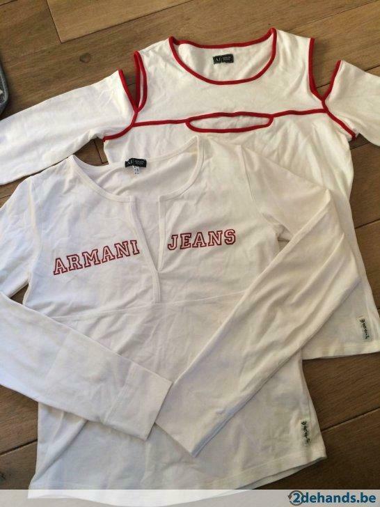 2 chemises d'armani , S/M, Porté, Taille 38/40 (M)