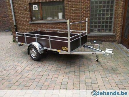 Nieuwe professionele enkelasaanhangwagen 3x1,5m ,  Aalst, Ophalen, Nieuw